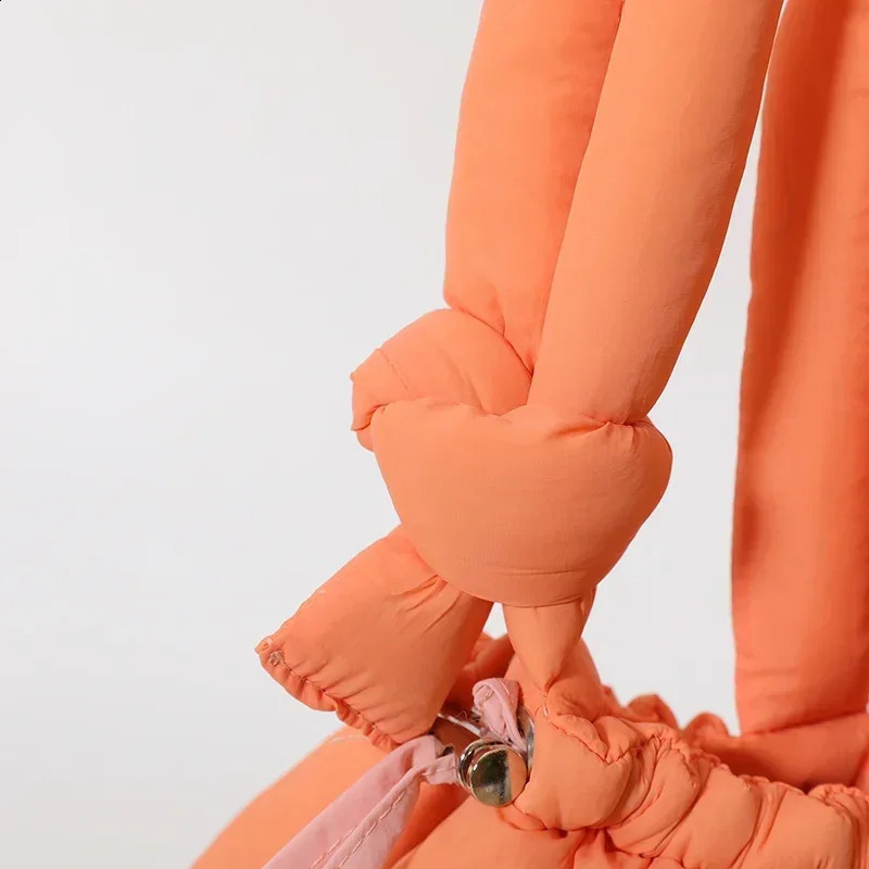 Niche Tote Bag Fashionable Drawstring Style Single and Double Dual-use Bag Large Capacity Lightweight Shoulder Bag 241216