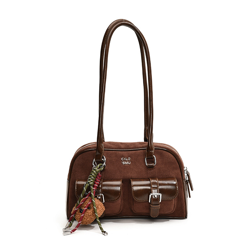 2025 Free shipping designer bags for womens Pillow bag black beige brown Fashionable and versatile With hanging decorations