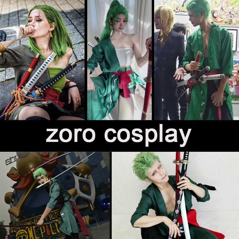 3-piece set of Roronoa Zoro sword 104cm handmade Katana Japanese anime cosplay sword Shusui Enma Kitetsu without sword stand and belt X241217
