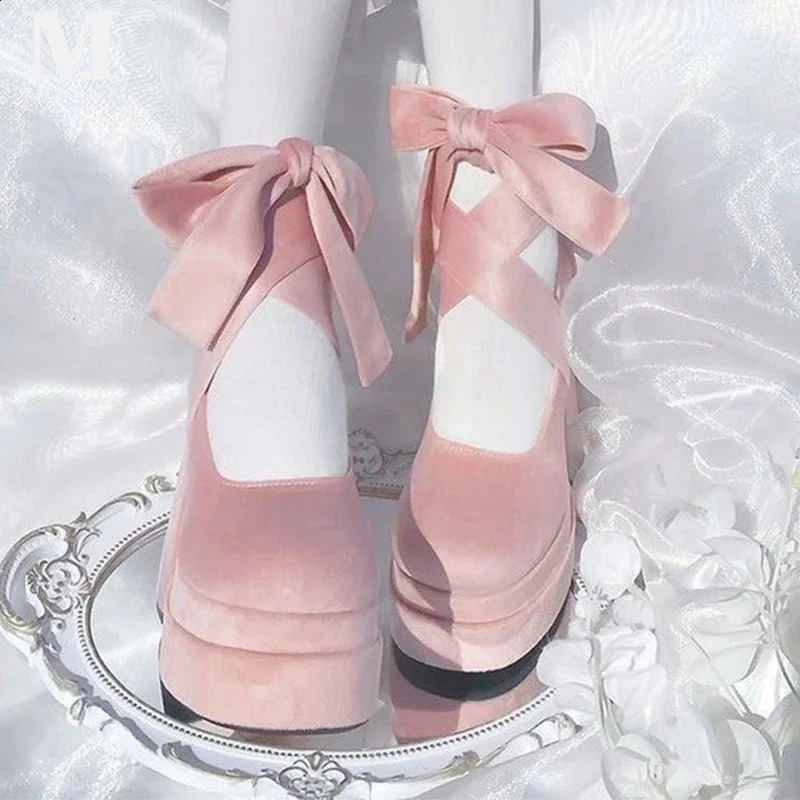 Platform High Heels Mary Janes Women Shoes Chunky Sexy Woman 2025 Trend Autumn Fashion Pumps Elegant Cozy Mujer Zapatos 241213