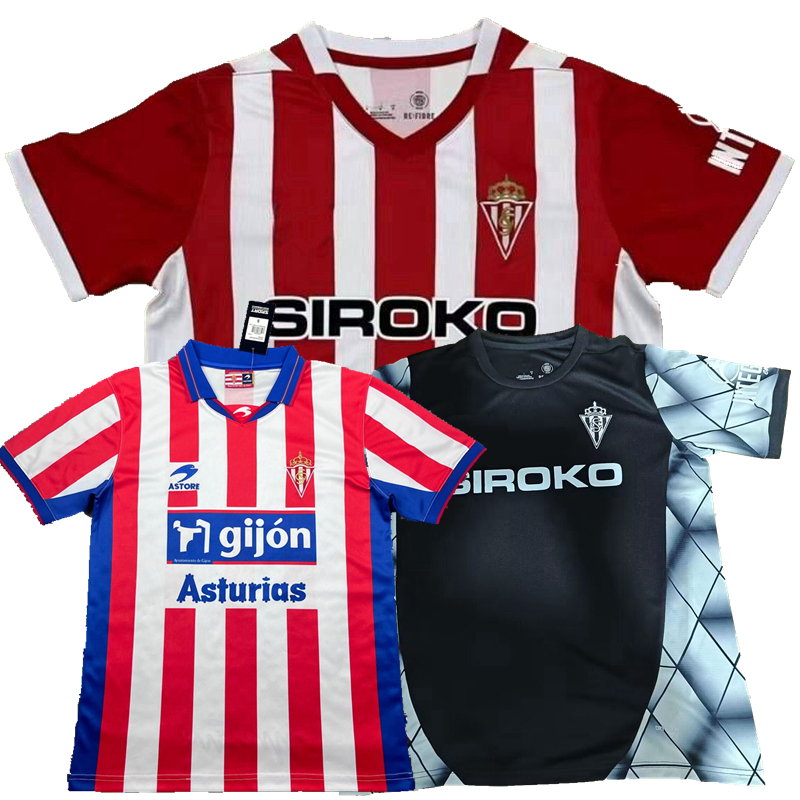 DAVID VILLA 2001 02 Retro 2024 2025 Sporting de Gijon Soccer Jerseys QUEIPO OTERO NACHO MENDEZ CAMPOS IZQUIERDOZ ANGEL ROSAS CAMPUZANO 24 25 football men kids shirt