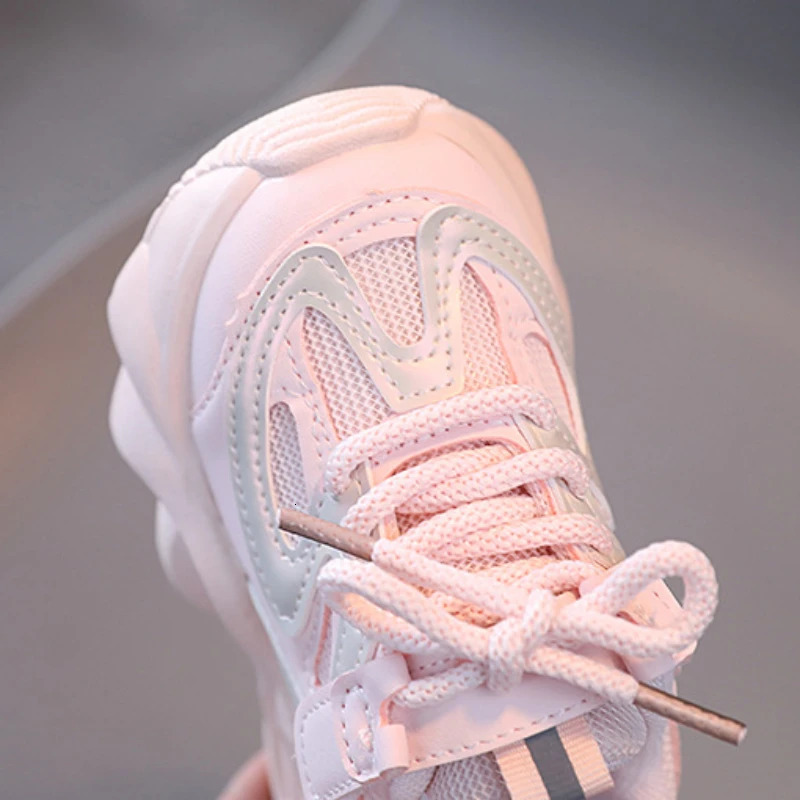 Childrens casual shoes childrens fashion sports shoes summer fashion breathable childrens mesh shoes girls sports shoes running shoes 241216