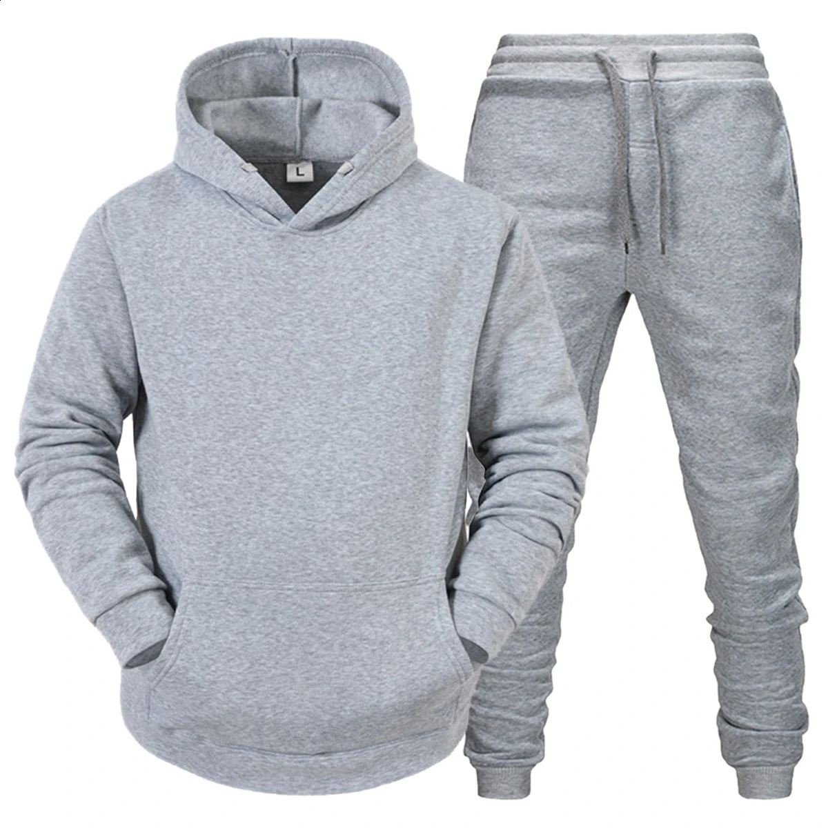 2024 Tracksuit Set 2Pcs Sportswear Mens Hooded Sweatshirtpants Pullover Hooded Sweatshirt Sportswear Set Ropa Hombre Casual 241217