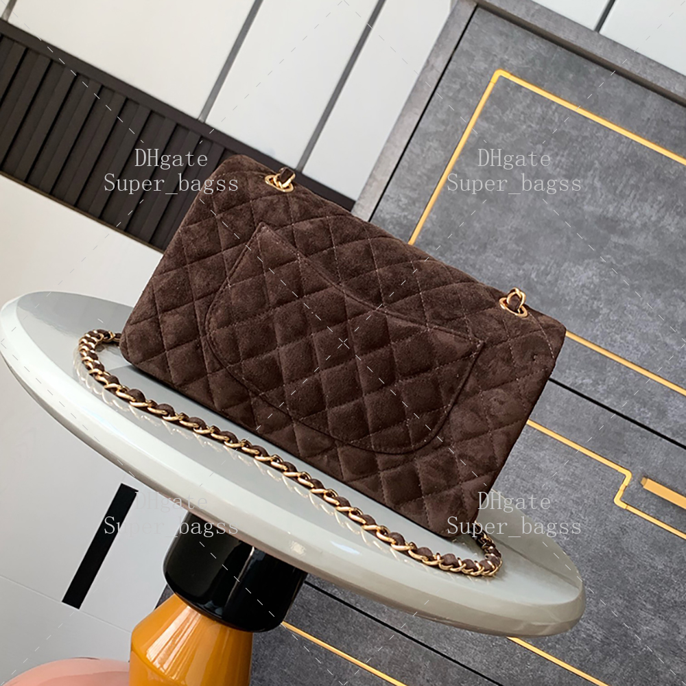 Luxury designer bag 25CM shoulder bag super high-quality chain bag suede leather crossbody bag with box C670