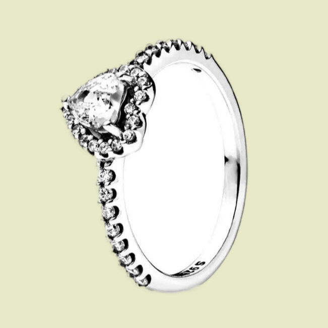 Moissanite for womens crown heart plated sier designer jewelry formal stacked fashion ring wedding engagement zl252