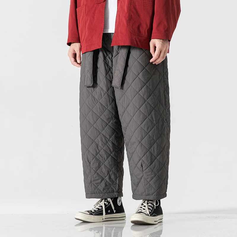 High Quality Winter Mens Thick Cotton Apron Mens Casual Warm Mens Sports Pants T241217