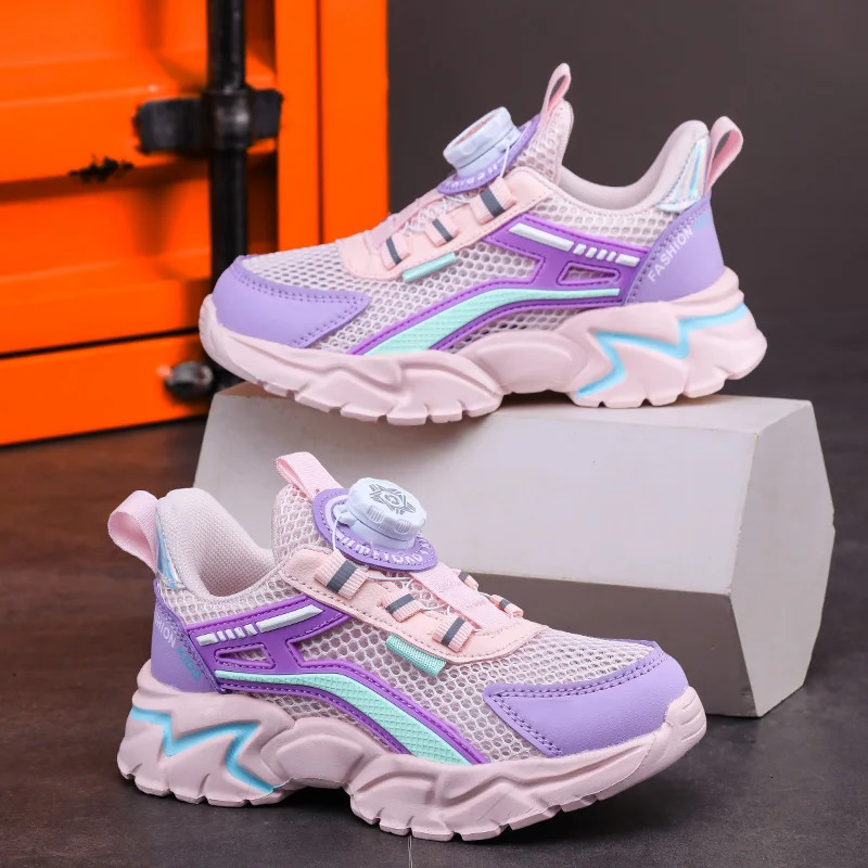 childrens sports shoes boys sports shoes black mesh summer breathable childrens casual shoes boys running tennis sports shoes 241216