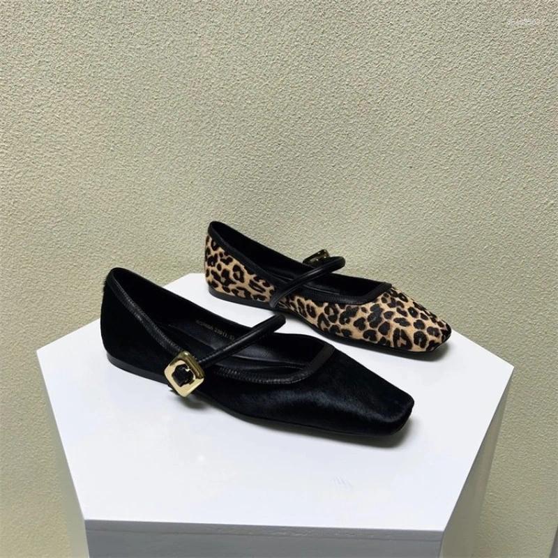 Sandals Fashion Women's Flat Shoes Round Toe Leopard Print Casual Ladies Breathable Slip-on Outdoor Soft Mary Jane 2025 hurenlakeshoes hurenlakes