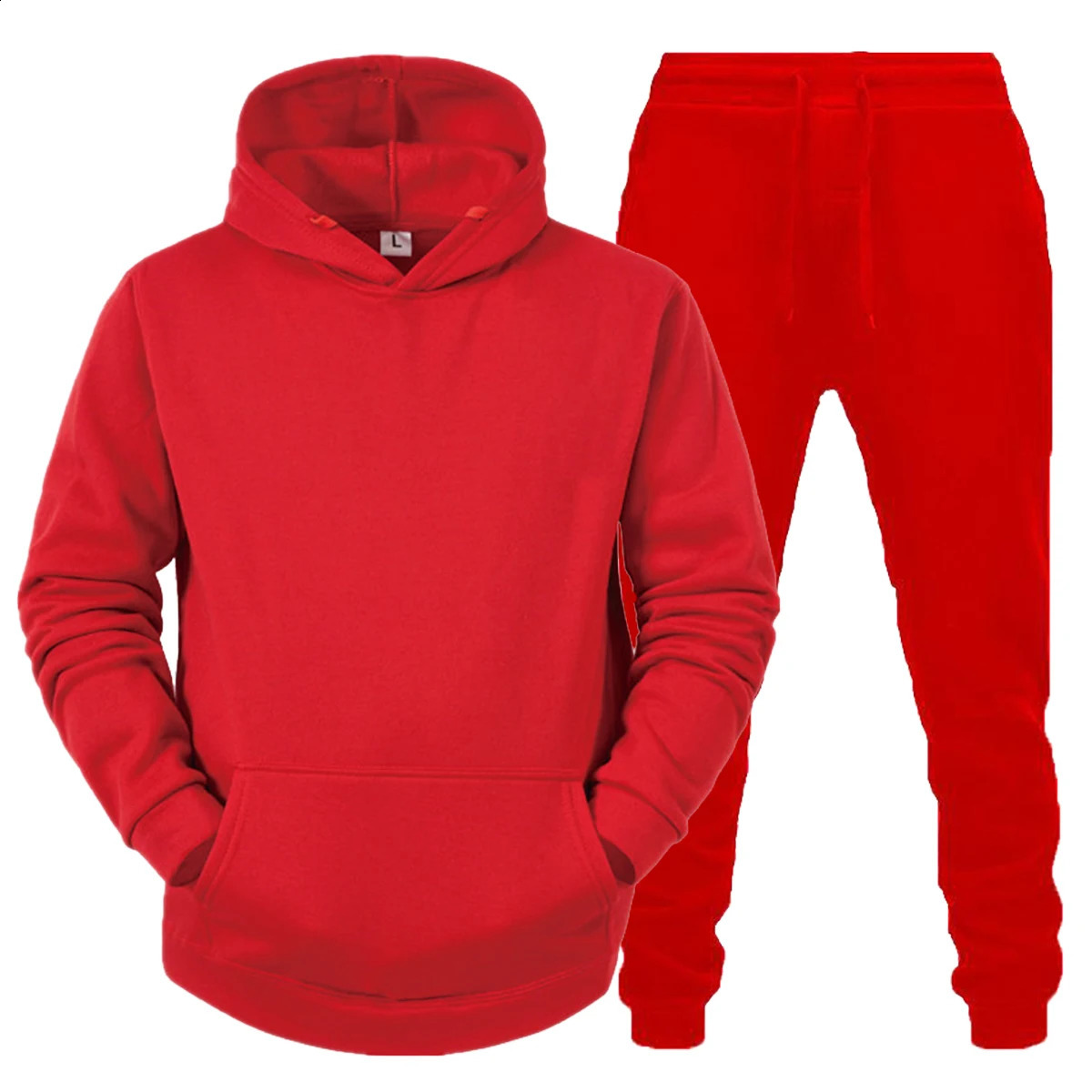 2024 Tracksuit Set 2Pcs Sportswear Mens Hooded Sweatshirtpants Pullover Hooded Sweatshirt Sportswear Set Ropa Hombre Casual 241217