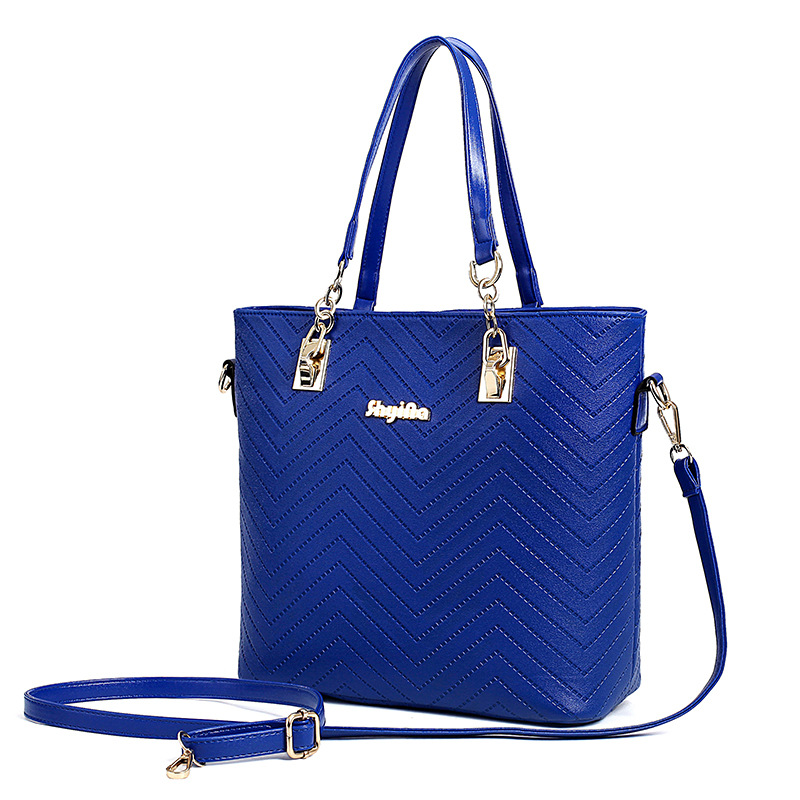 Handbags for Women Ladie Shoulder Bags Version Trendy Embroidery Thread Crossbody Shoulder Hand-Held Bags Six Piece Set