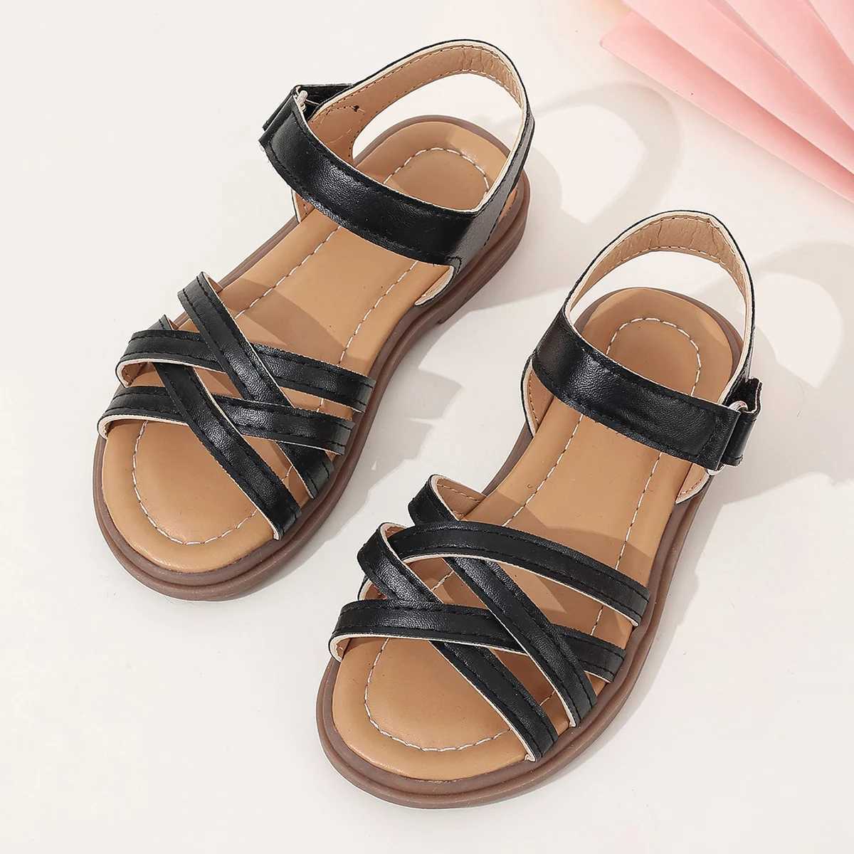 Sneakers Girls Sandals New Summer Medium sized Childrens Princess Soft soled Shoes H241221