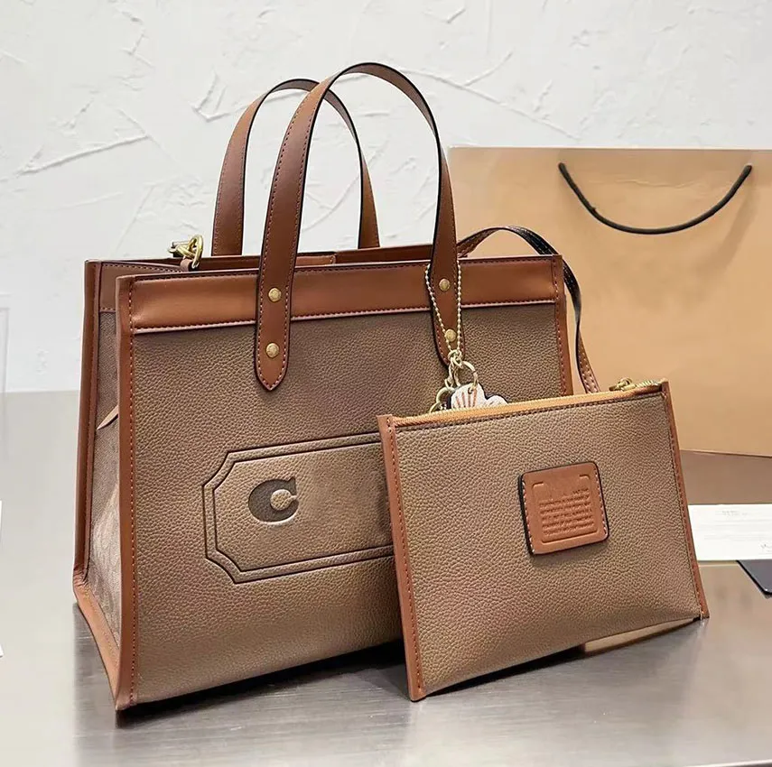 Commuting Tote Designer Lichee genuine leather FIELD Shoulder bag Bag Crossbody Composite Purses Travel Shopping Wallet