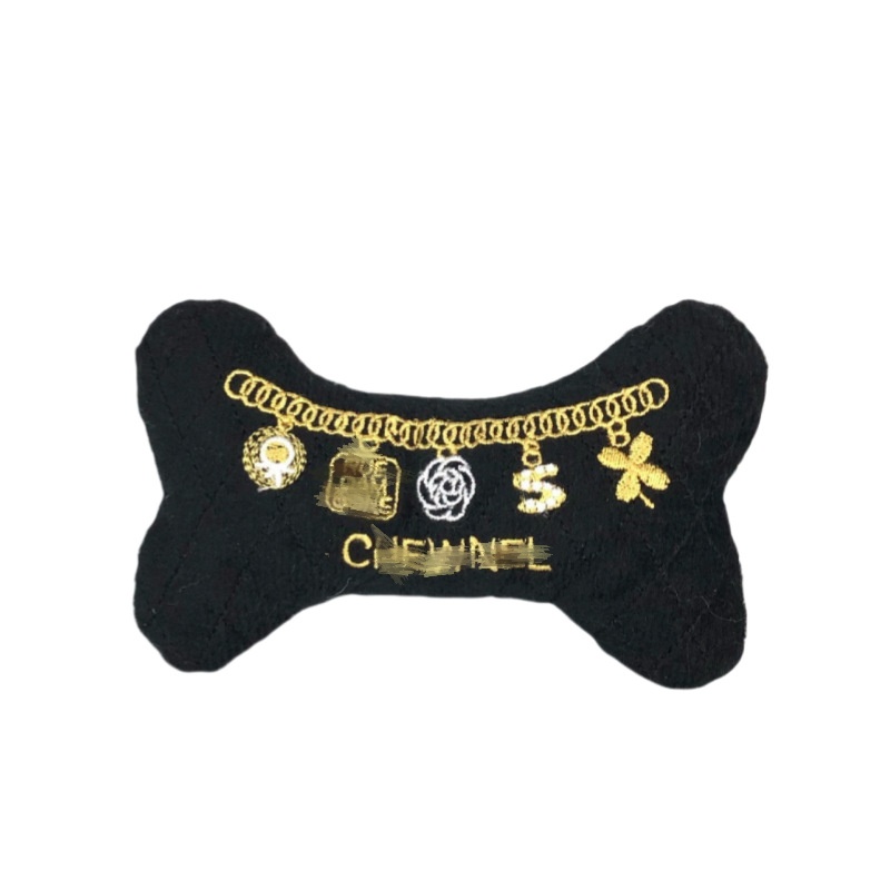 Pet Plush Toys Dog Gnawing Vocal Teeth Grinding Ball Fashion Brand Tennis Rugby Interactive Puppy Training Cat Dog Doll Cute and Soft Christmas Gift D