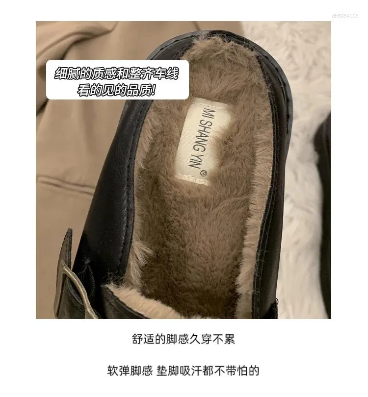 Slippers Rubber Women's Shoes With Platform Pantofle Slides Fashion 2024 Retro Snow Boots Female Lu