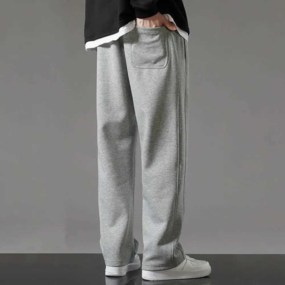 2025S Fashion Designer High Quality Joggers Moisture-wicking Men Trousers Mens Drawstring Elastic Waist Wide Leg Sweatpants With For Daily