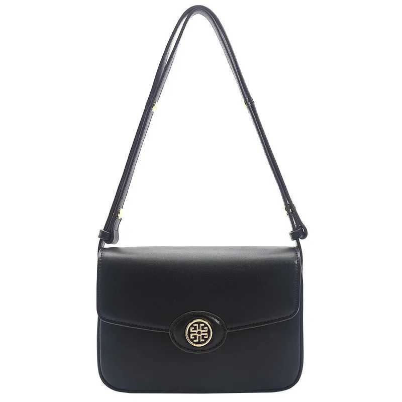Fashion High Quality Leather Crossbody Bag with Buckle Casual Shoulder Bag Lightweight Pure Color Armpit BagC241217