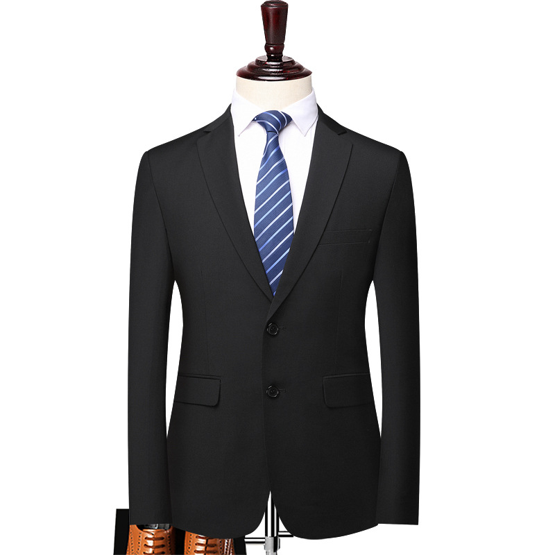 A345 New Korean Striped Suit Wedding Groom Dress Business Suit