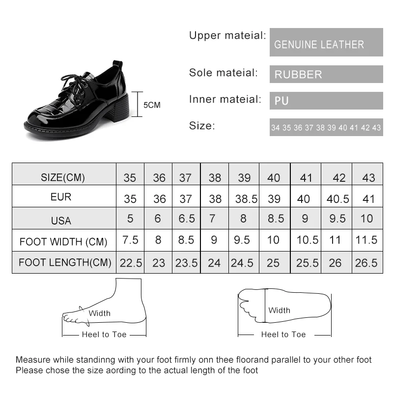 AIYUQI Women Shoes Loafers Genuine Leather Spring Lace-up Mid Heels Shoes Women British Style Large Size Women Shoes