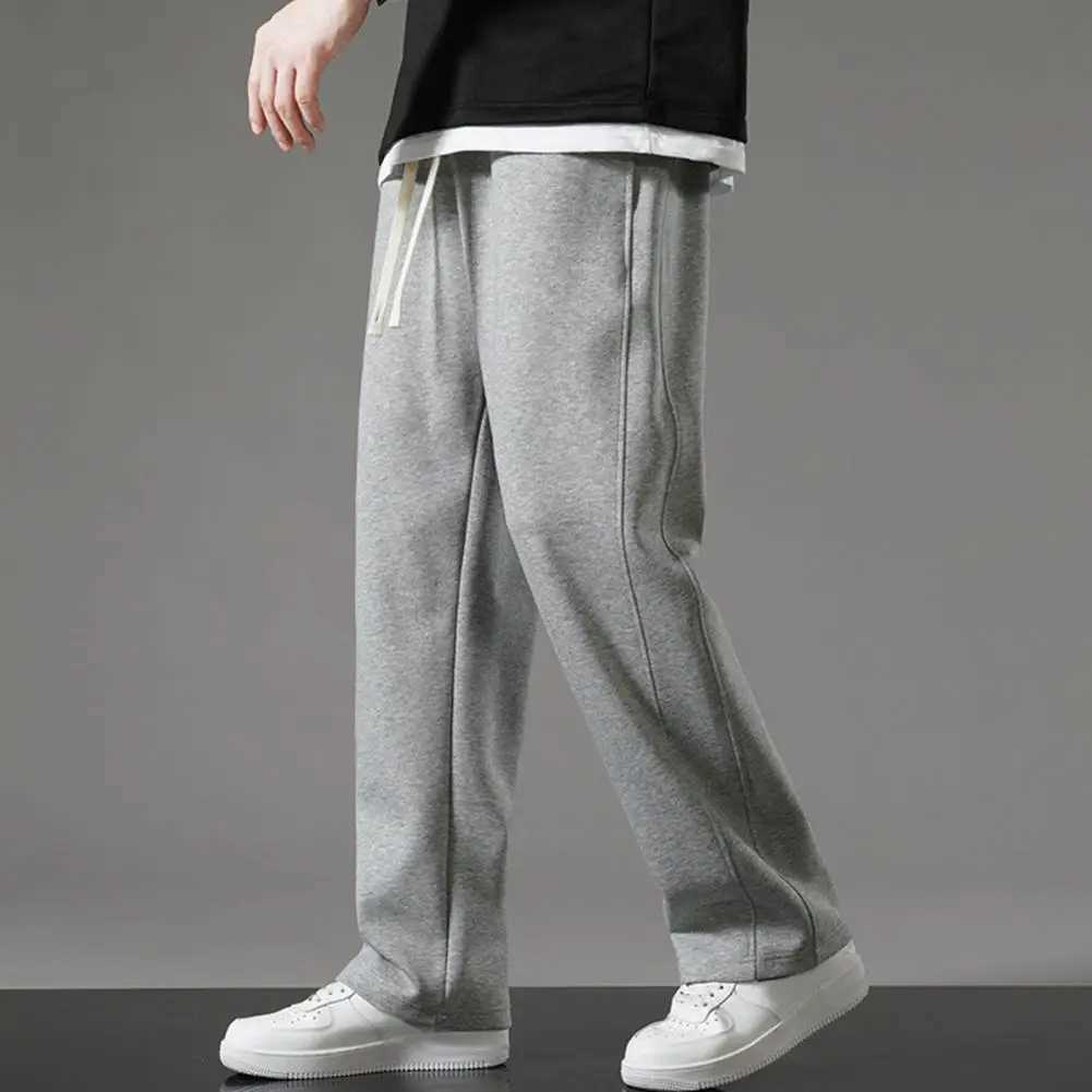 2025S Fashion Designer High Quality Joggers Moisture-wicking Men Trousers Mens Drawstring Elastic Waist Wide Leg Sweatpants With For Daily