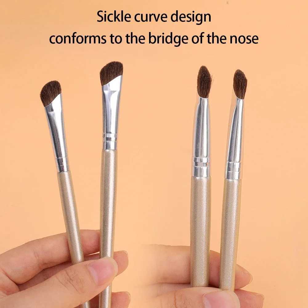 Flat Angled Nose Shadow Makeup Brushes Professional Soft Eyeshadow Nose Contouring Brushes Professional Beauty Cosmetics Tools W250605