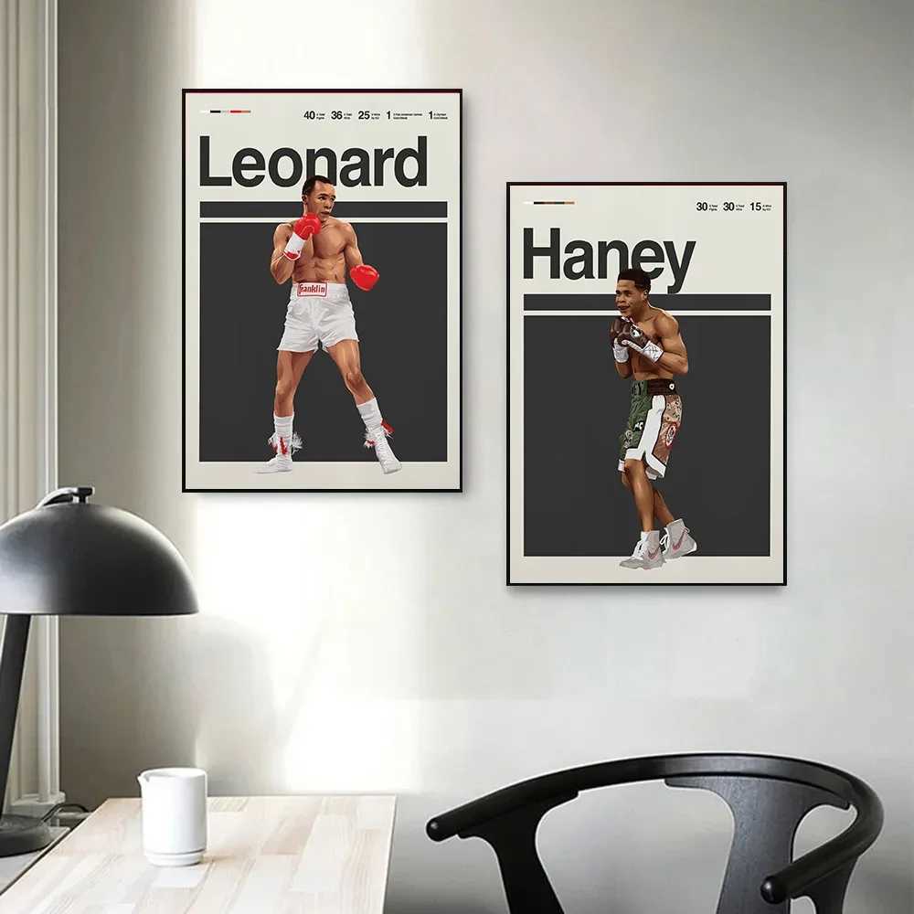 Minimalist Famous Boxer Portrait Mike Tyson Canelo-Alvarez Aesthetic Boxing Poster Canvas Painting Wall Art Pictures Home DecorXJ2411216