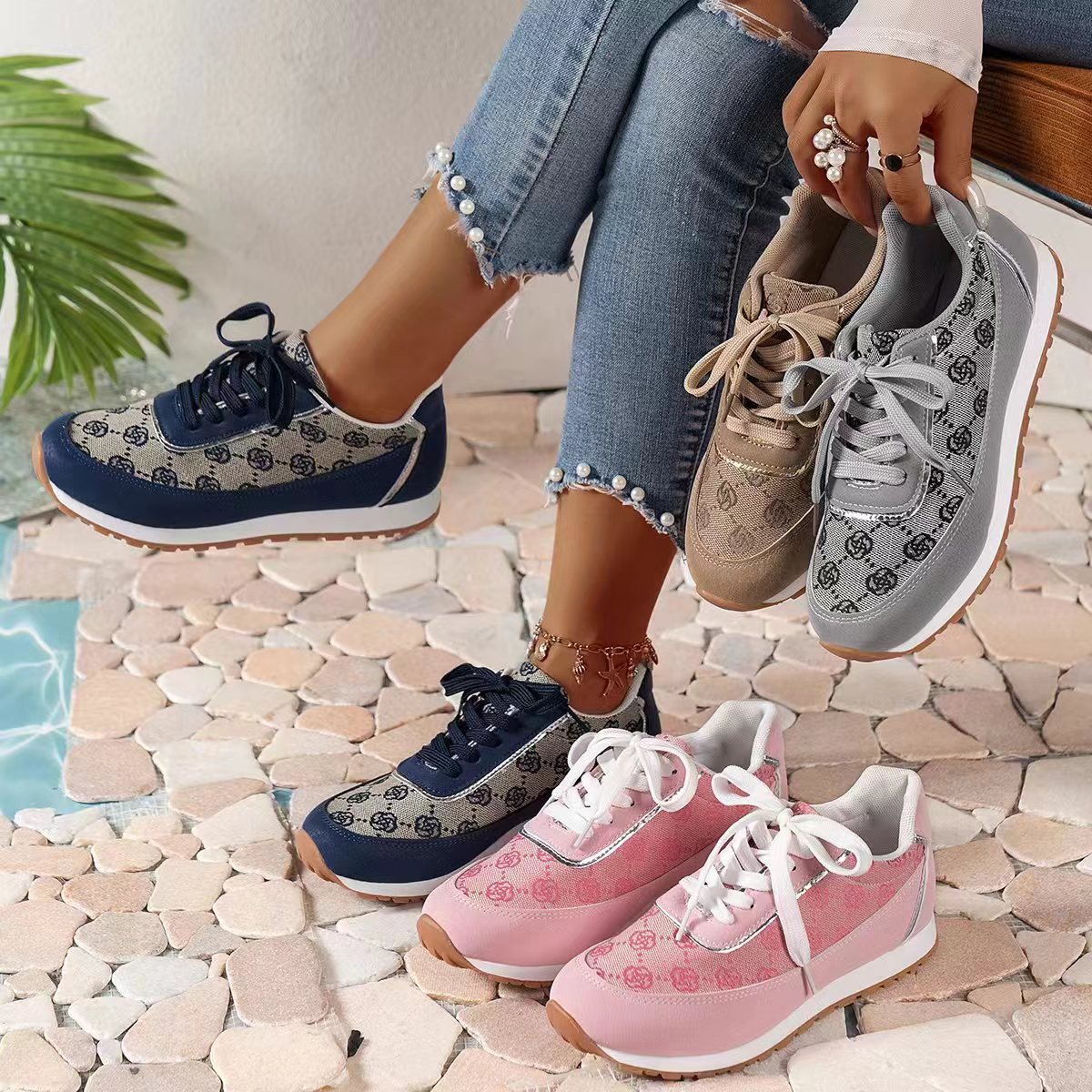 2025 new designer free shipping for womens casual grey pink blue outdoor sneakers soort shoes 7083 21d