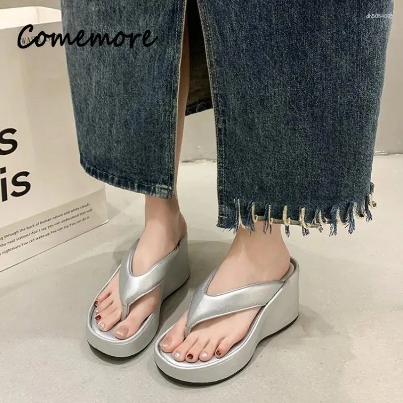 Slippers Est Summer Platform Women Fashion Elegant Outdoor Siery Slides Shoes Ladies Casual Wedges High Heels Sandalias