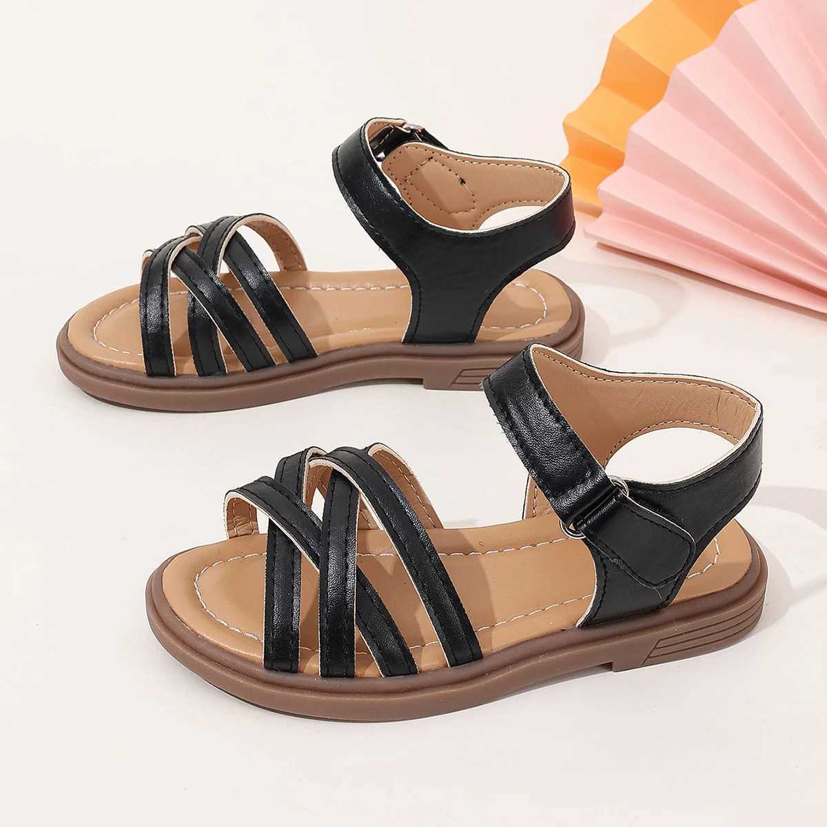 Sneakers Girls Sandals New Summer Medium sized Childrens Princess Soft soled Shoes H241221