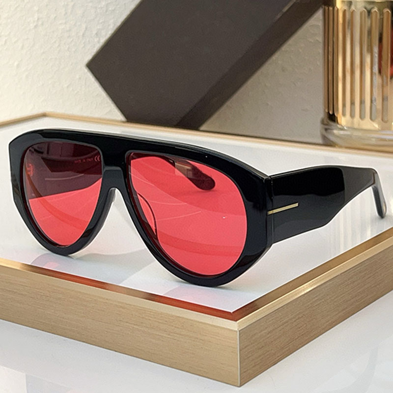 Classic Oval Sunglasses High Quality Acetate Wide Legs 1044 Retro Yellow Lenses Glasses Unisexual Style Outdoor Fashion Sports And Leisure Style UV400