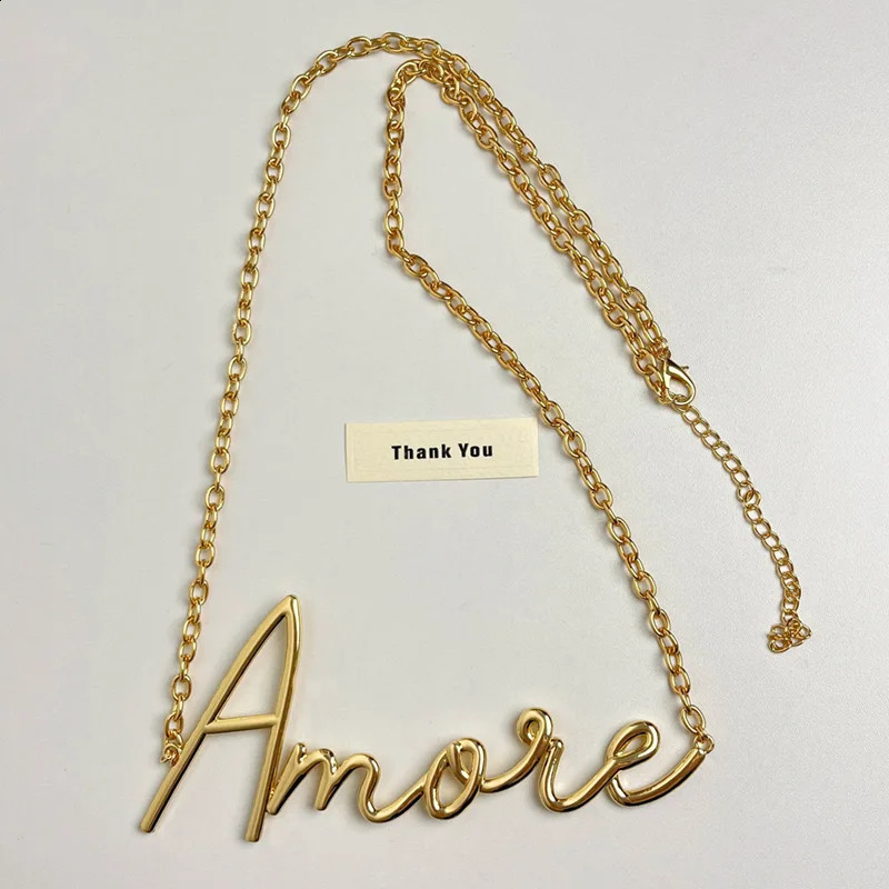 Gold Letter Waist Chain for Women Girl Autumn Winter Dress Pants Retro Heavy Duty Metal Thin Chain Party Jewelry Gift 241217