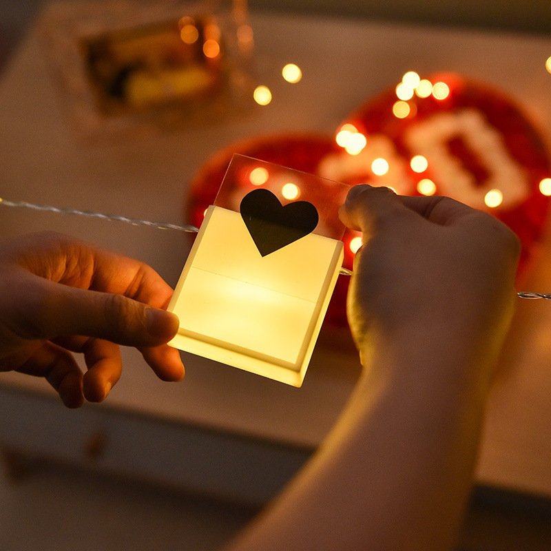 LED Letter Light Box String - Illuminated Puzzle Alphabet for Christmas Decor & Proposals