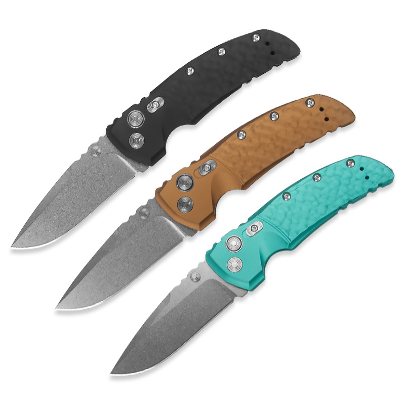 A7415 High End Folding Knife Magnacut Powder Steel Stone Wash Drop Point Blade Aviation Aluminum Handle Outdoor EDC Pocket Knives Outdoor Tools