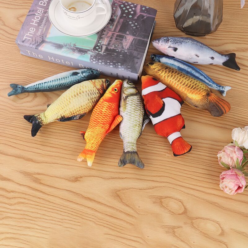 Update 2025 New Supplies, Simulated Pet Fish Teasing Cats To Grind And Bite, Plush Fish, Caip, Cat Toys, Wholesale Free Shipping