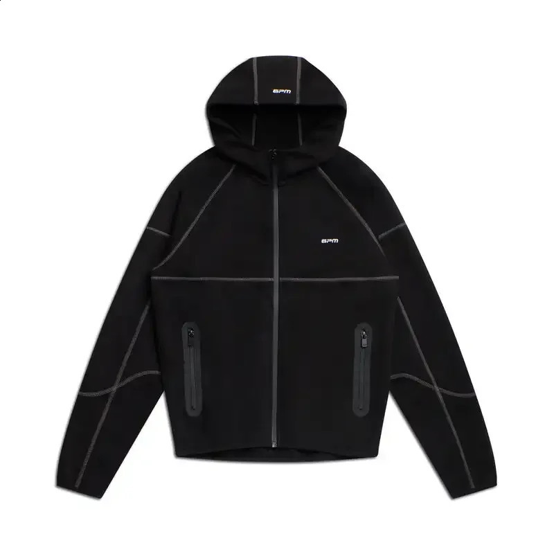 Hip Hop Oversized Streetwear Zip Up Hoodie Sweatpants Two Piece Set Mens Sportswear Hoodie Sweatshirt Casual Pants Y2k Clothes 241213