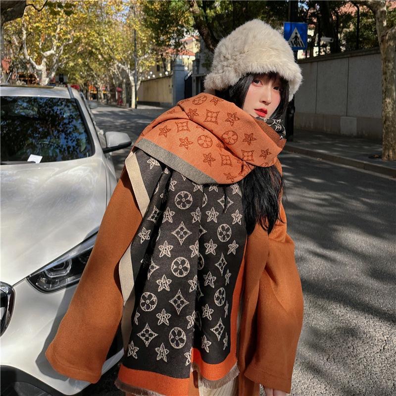 2025 Luxury Designer Scarf Cashmere Scarf Designer scarves winter Men Women quality soft thick Shawl Scarfs scarve 6 Colors