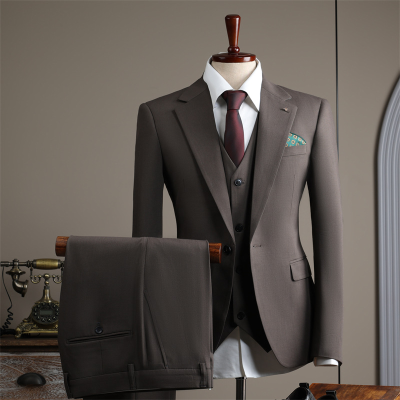 K627 Slim Fit Men's Wedding Suit - Elegant Groom Attire for Business & Formal Occasions