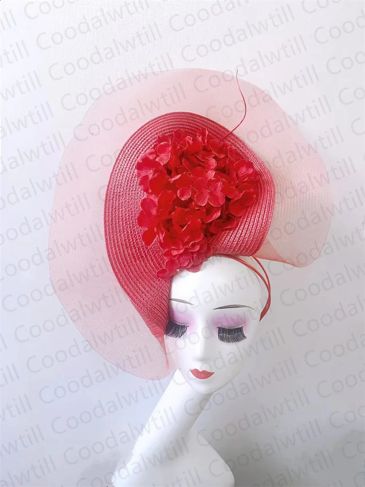 Beautiful Fascinator Hat For Women Elegant Weddings Pillbox Cap With Flower Party Derby Hat Femme Mariage Chapeau 241217