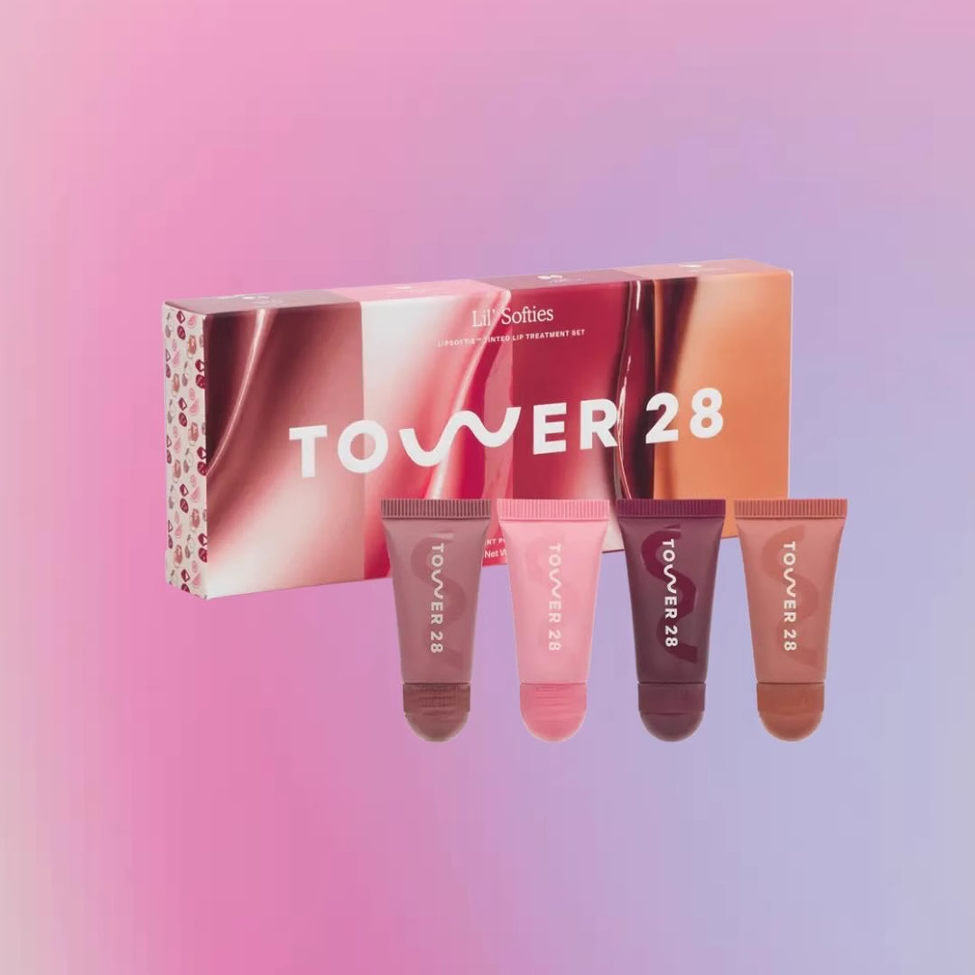 Tower 28 4 nourishing and moisturizing glass mirror shine gloss lasting easy to color lip glaze set