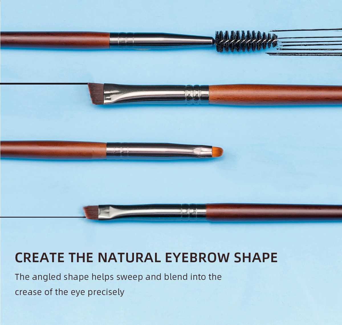 OVW makeup brush set 24 pieces of natural goat hair powder foundation make-up contour mixing eye shadow eyeliner makeup tool maquillaje