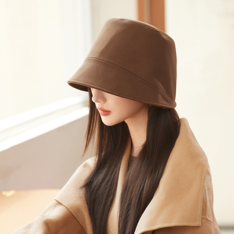 Fisherman's cap female summer veiled sun-shading bucket hat show face small simple trend cap hundred matching basin hat bucket hats