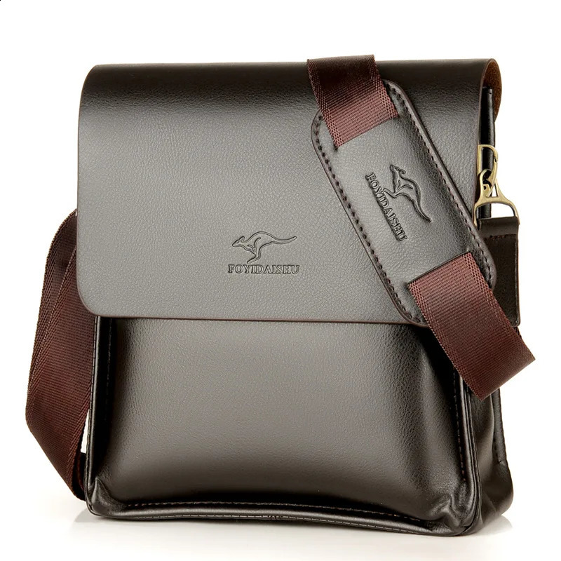 y Kangaroo Leather Messenger Bag Man Handbag Chest Crossbody Bag For Men Business Small Shoulder Bag Summer Male Bag 241214