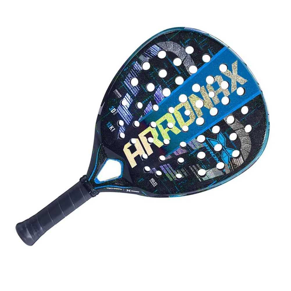 New Pala Padel tennis racket soft surface carbon fiber lightweight and fashionable EVA sports racket outdoor equipmentW241217