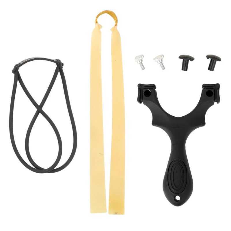 New Powerful Slingshot Binding Card Ball Rubber Shot Target aimed Catapult Sling shot With Round Flat Rubber Band Outdoor ToolsXJ241217