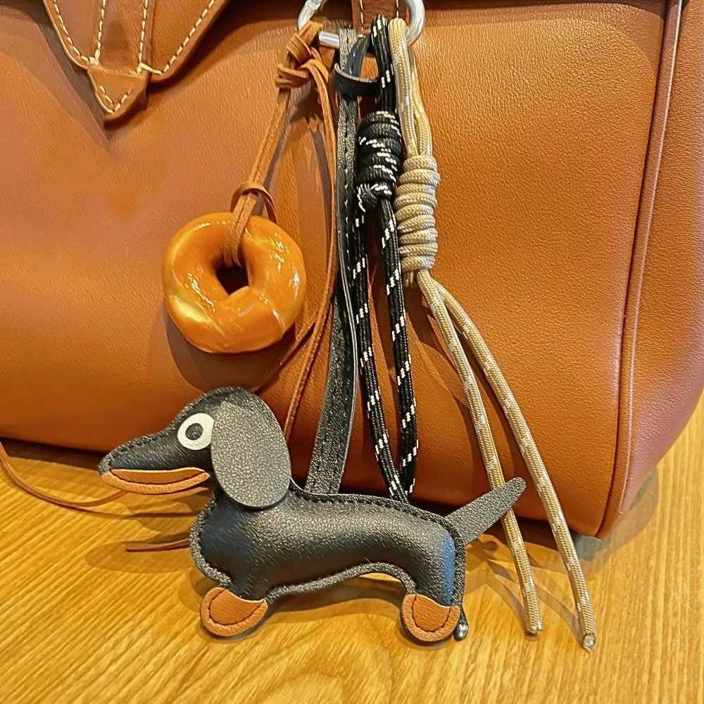 New vintage woven rope bag pendant creative Maillard color key chain pendant Ruth style pendant rope bag accessories Y241216