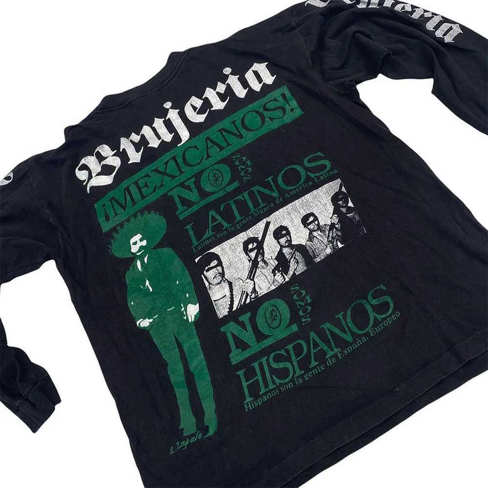 Chicano Mexican Rock Singer BRUJERIA Rap Band Long Sleeved T-shirt Casual And Fashionable Vintage Mens Oversized Street Top W241216