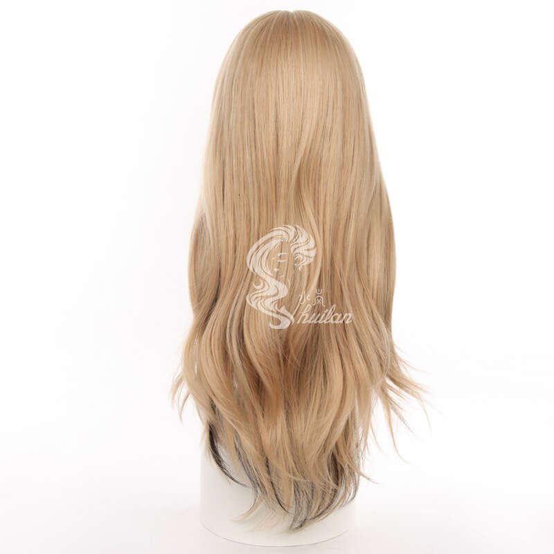 New Wig For Women With Large Wave Curls, Fashionable Internet Celebrity, Natural Air Bangs, Full Head Set Kq9 Kq9