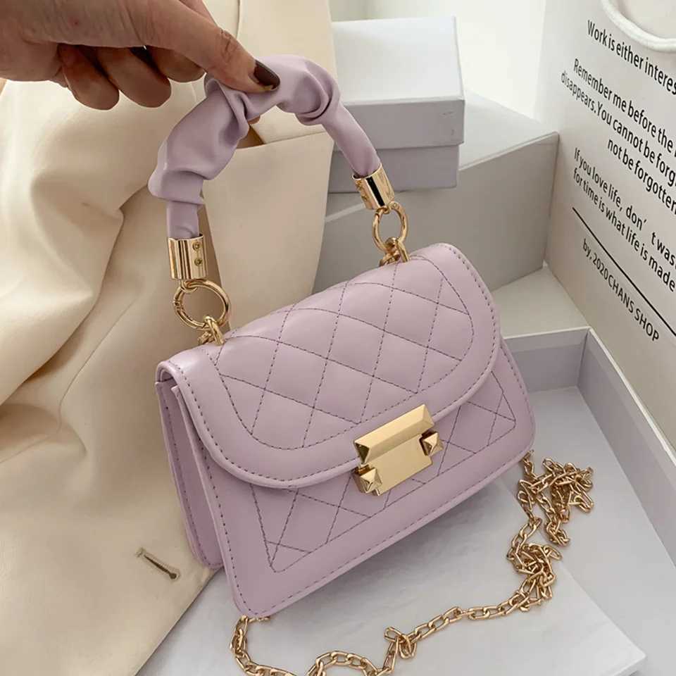 Fashion Pu Leather Crossbody Bag For Women Girls Handbag Lipstick Phone Coin Key Storage Messenger Shoulder Bag With HandleC241216
