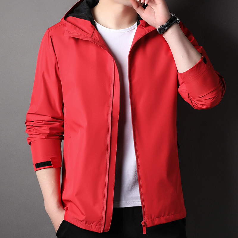 M12162 Jacket 2024 autumn hooded windbreaker men's waterproof top
