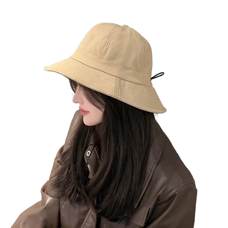 Bucket hats new fisherman's hat spring and fall fashion wild duck tongue hat show face small basin cap tide sun hat basin cap