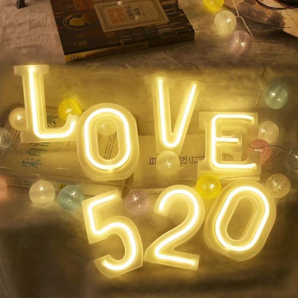 Alphabet LED Nightlight for Unique Celebrations - Customize for Engagement Parties, Weddings, Anniversaries